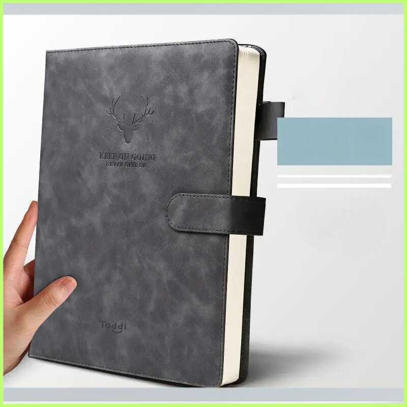 

Toddi Buku Catatan Harian Notebook Cover Kulit Magnetic Buckle - TL4