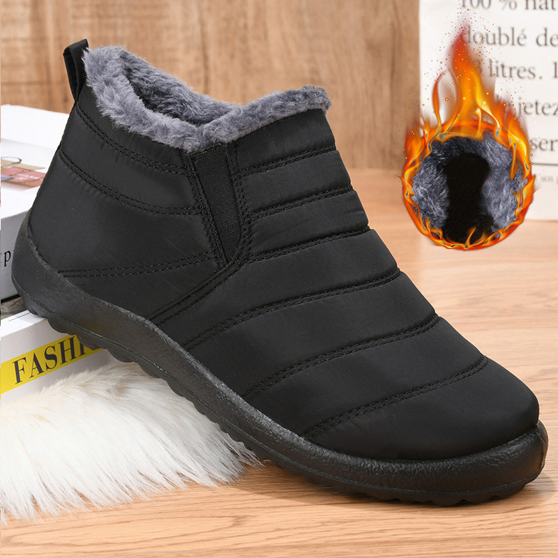 

Boots Men Snow Outdoor Mens Fur Shoes Men's Winter Boots Hiking Ankle Boots Waterproof Men Shoes Work Shoes Footwear