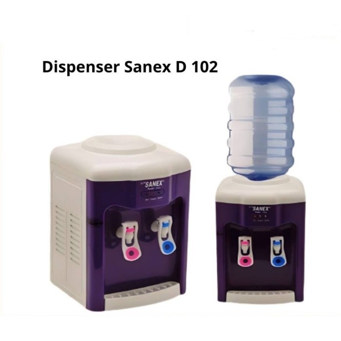 DISPENSER AIR GALON ATAS SANEX D-189 HOT DAN NORMAL 2 KRAN / DISPENSER GALON ATAS 2 KRAN HOT DAN NOR