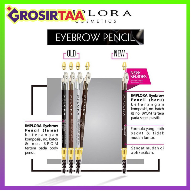 COD MAKASSAR IMPLORA EYEBROW PENCIL & SOFTBROW PENCIL / PENSIL ALIS Makeup makassar Termurah