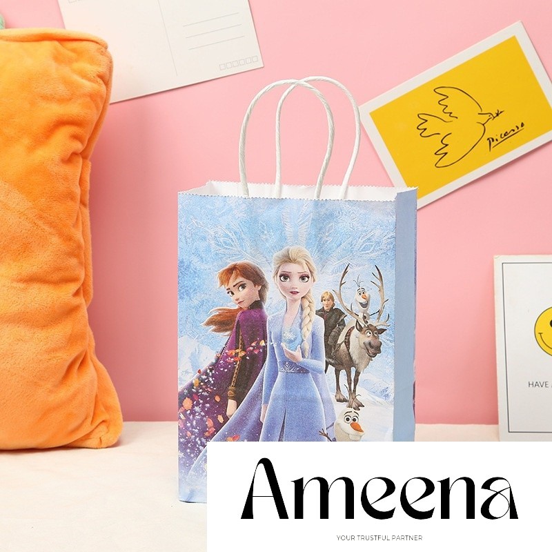 

Satuan - Paperbag motif Frozen Disney/ Tas gift kado ultah anak Elsa Anna frozen
