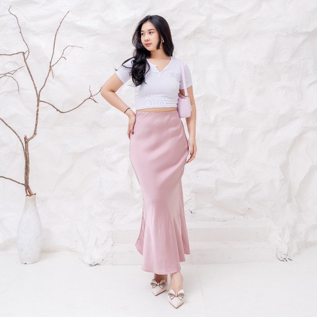 [GURLBUCKET] Yasasi Skirt / Skirt / Rok Satin '' Pakaian Wanita ''