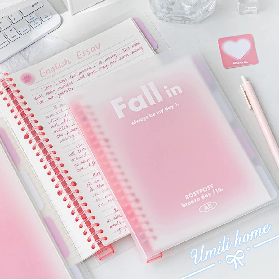 

Binder B5 A5 Notebook Aesthetic Buku Tulis Sekolah Binder Untuk Kuliah Lucu Buku Diary Korea Besar Buku Catatan Loose Leaf Notebook Notepad Cute Alat Tulis Stationery School Stuff Pink