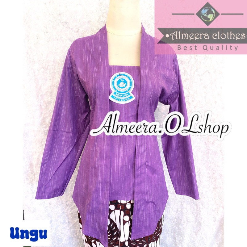 LURIK kebaya lurik motif hujan gerimis warna ungu