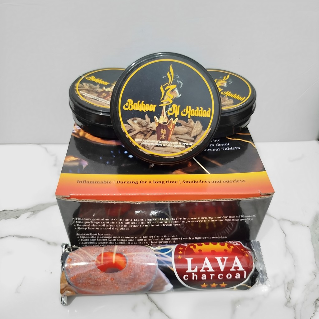 Paket Bukhur + Arang Magic BakhoorAlHaddad + Arang Lava Magic