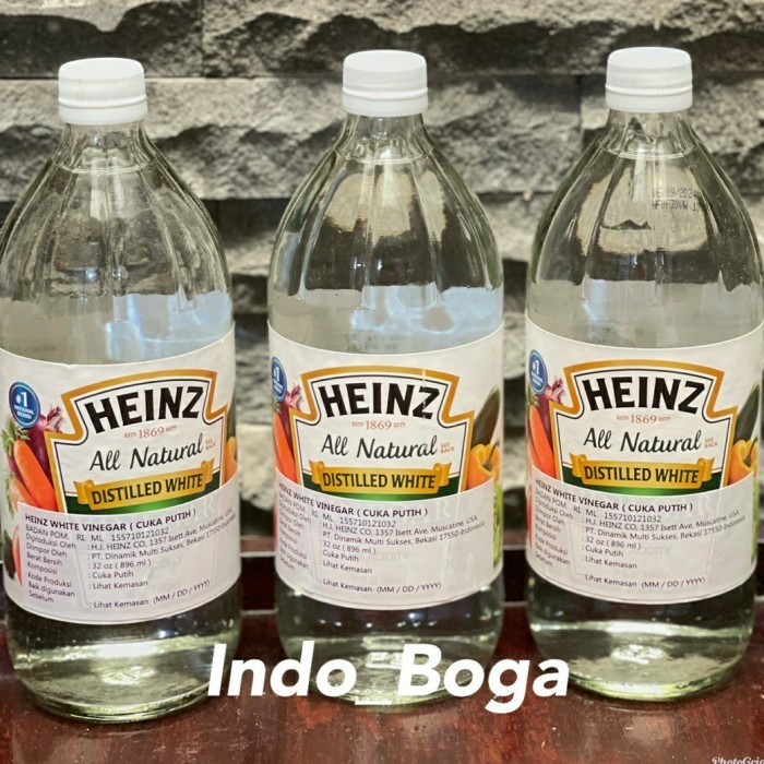 

Heinz white vinegar 32 oz / heinz cuka beras 896 ml