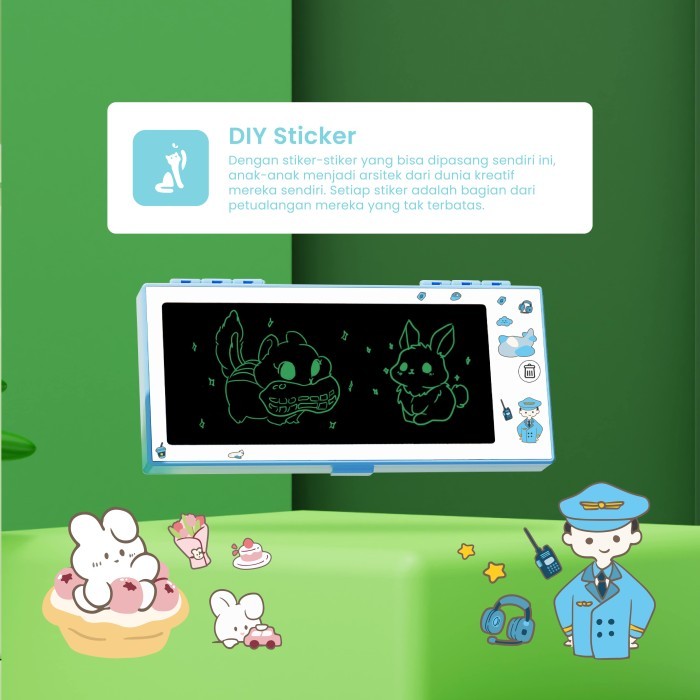 

Kotak Imajinasi: Kotak Pensil dan Papan Coret Kreatif Anak+Stiker |Kotak Pensil Imajinasi dengan Digital Pad Edukasi Mainan Papan Gambar Anak | LCD Writing Board Drawing Kotak Pensil Imajinasi Anak Murah - Magic Case Pink