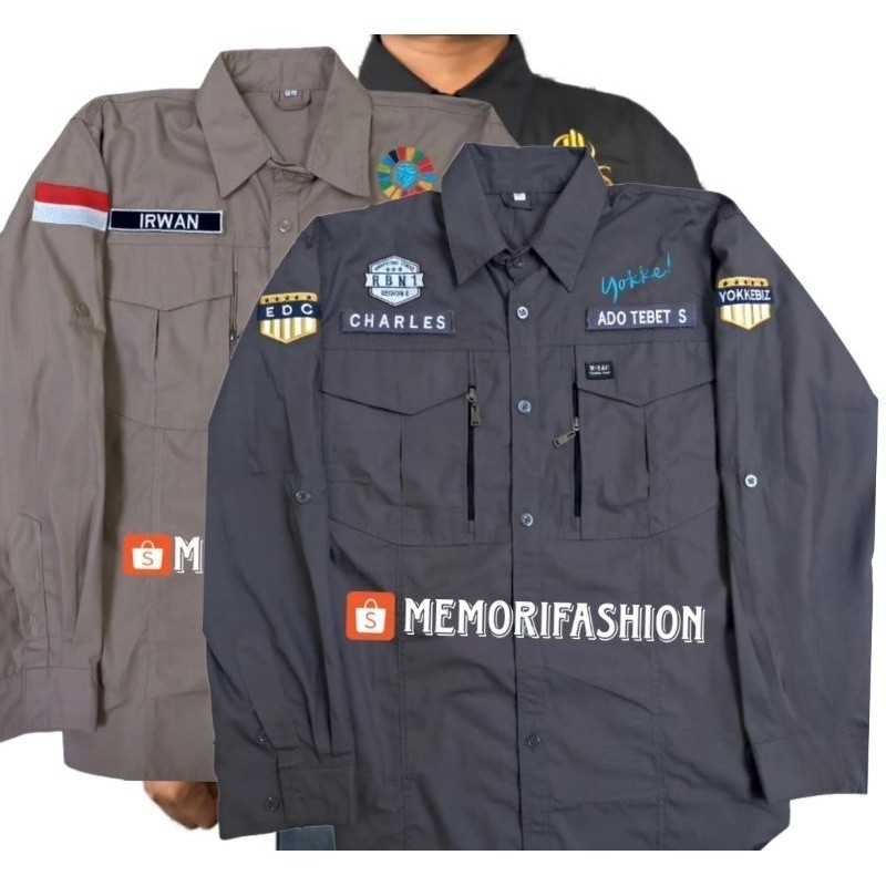 Bordir KEMEJA CUSTOM BORDIR SATUAN / JAKET CUSTOM BORDIR BISA SATUAN