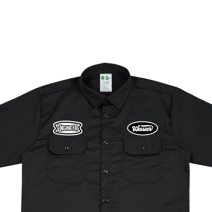 Weister Workshirt Hitam Kemeja Pendek - Engineer - XL