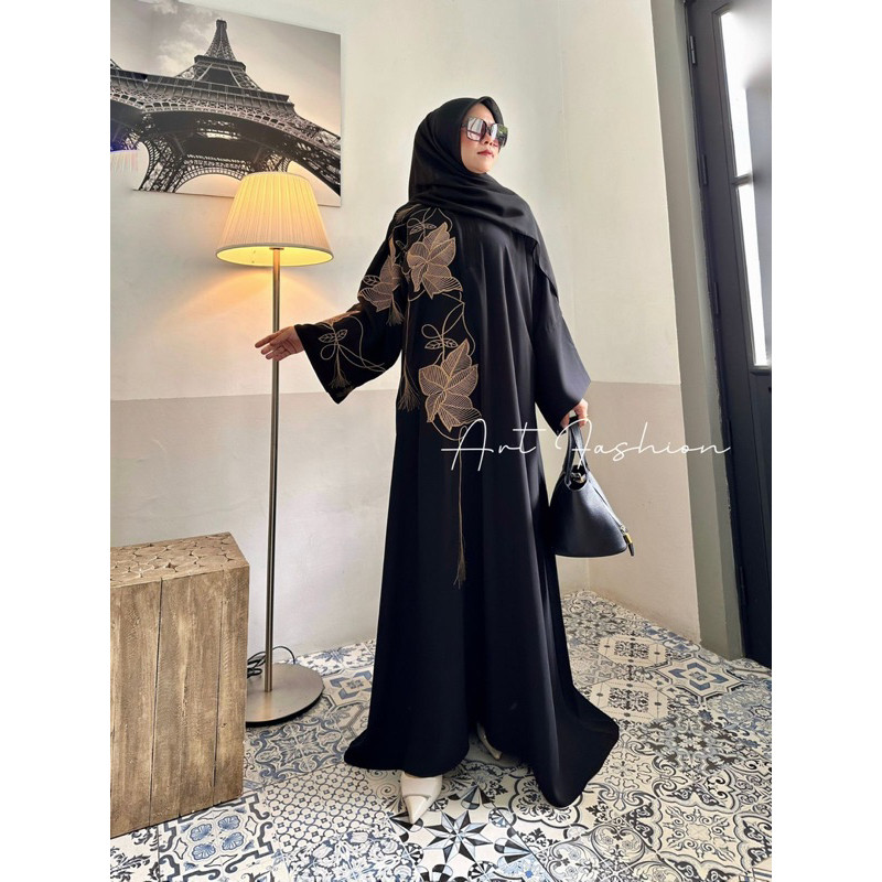 [PARADE SALE] Abaya hitam bordir turkey abaya umroh Jumbo