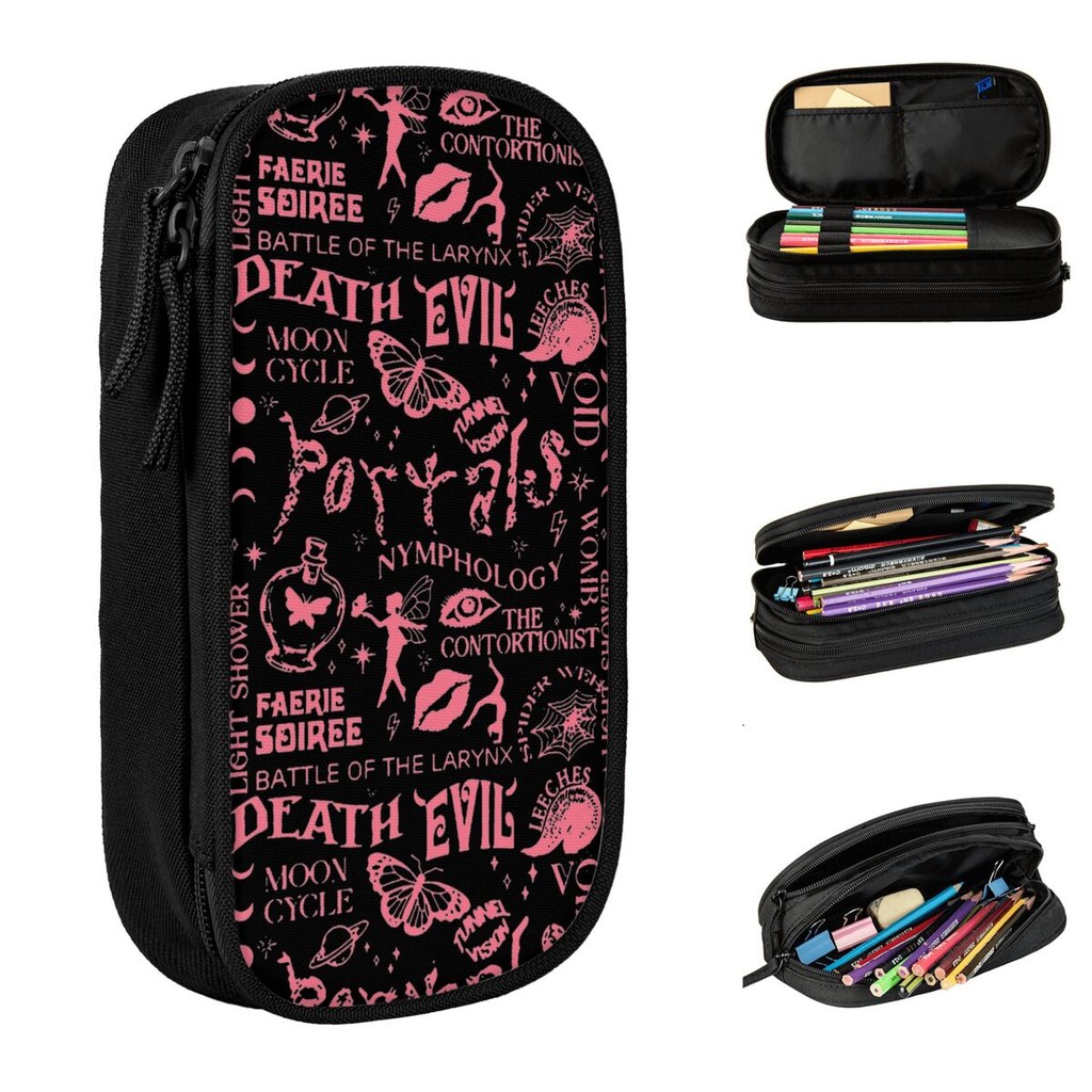 

Melanies Martinez Portals Pencil Case Cycle Pencilcases Pen Box Kids Large Storage Bags Students School Zipper Stationery