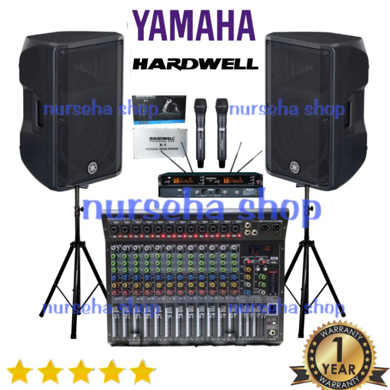 Paket Speaker aktif Yamaha 10 inch dbr10 dbr 10 sound system outdoor lapangan paket speaker Yamaha o