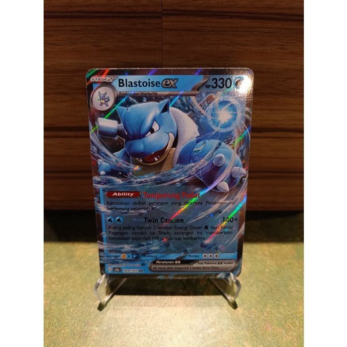 POKEMON INDO SV2A 009 RR BLASTOISE EX