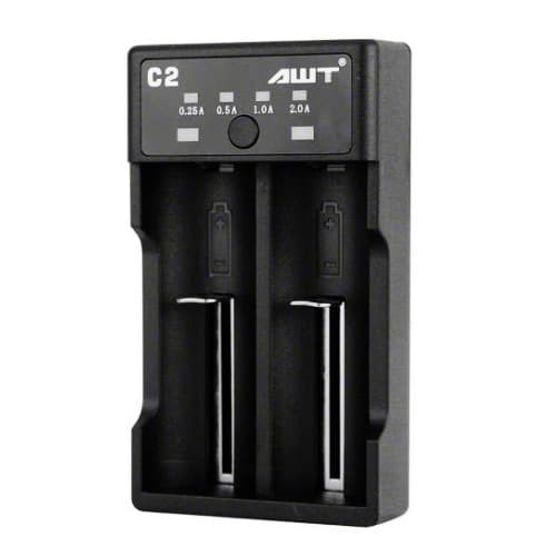 Ambar Fast Charger Baterai Battery AWT C2 2 slot dual slot 18650 26650
