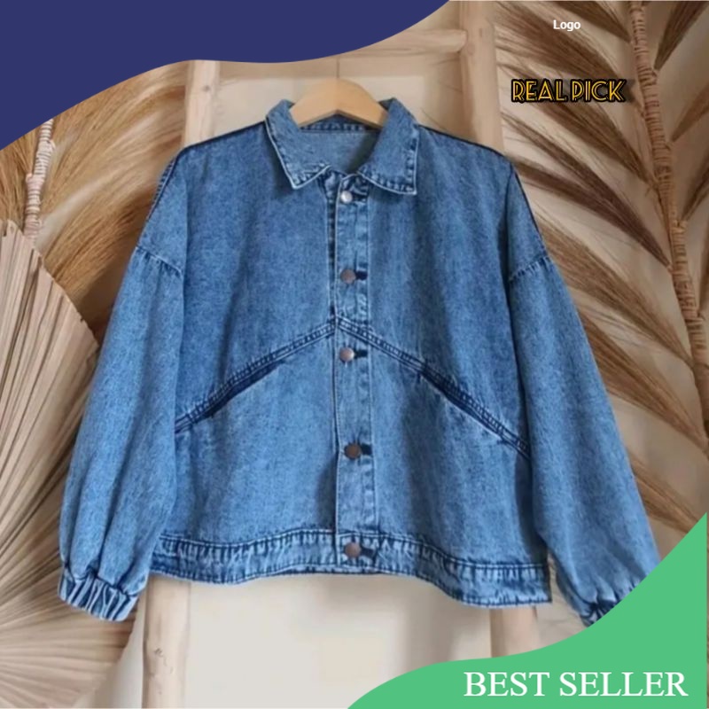 OVERSIZE JACKET JEANS WANITA VINTAGE BLUE ACID JAKET DENIM OVERSIZE JAKET JINS JUMBO VINTAGE OVERSIZ