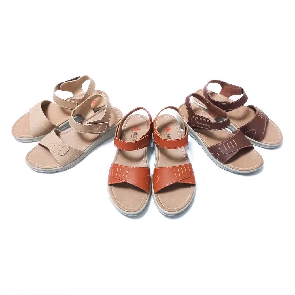 Sandal Talincang Wedges Wanita Dewasa Pesta Kondangan Kokop Cantik Terbaru 2023 Hak Tinggi 3,5 CM Mu