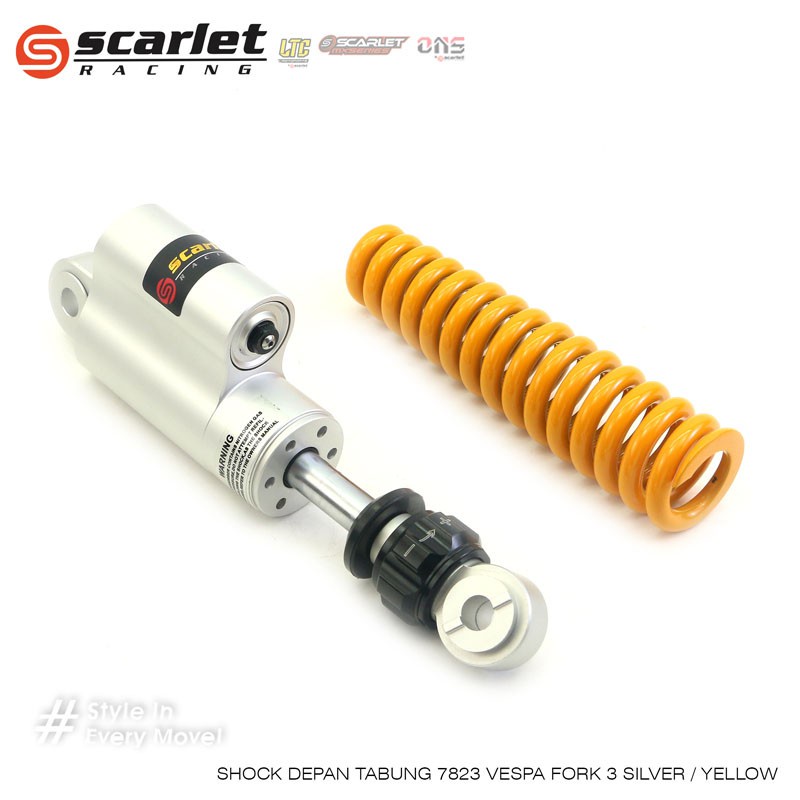 SCARLET RACING - Shock absorber Shockbreaker Skok Depan Tabung 7823 VESPA Classik Klasik Fork 3