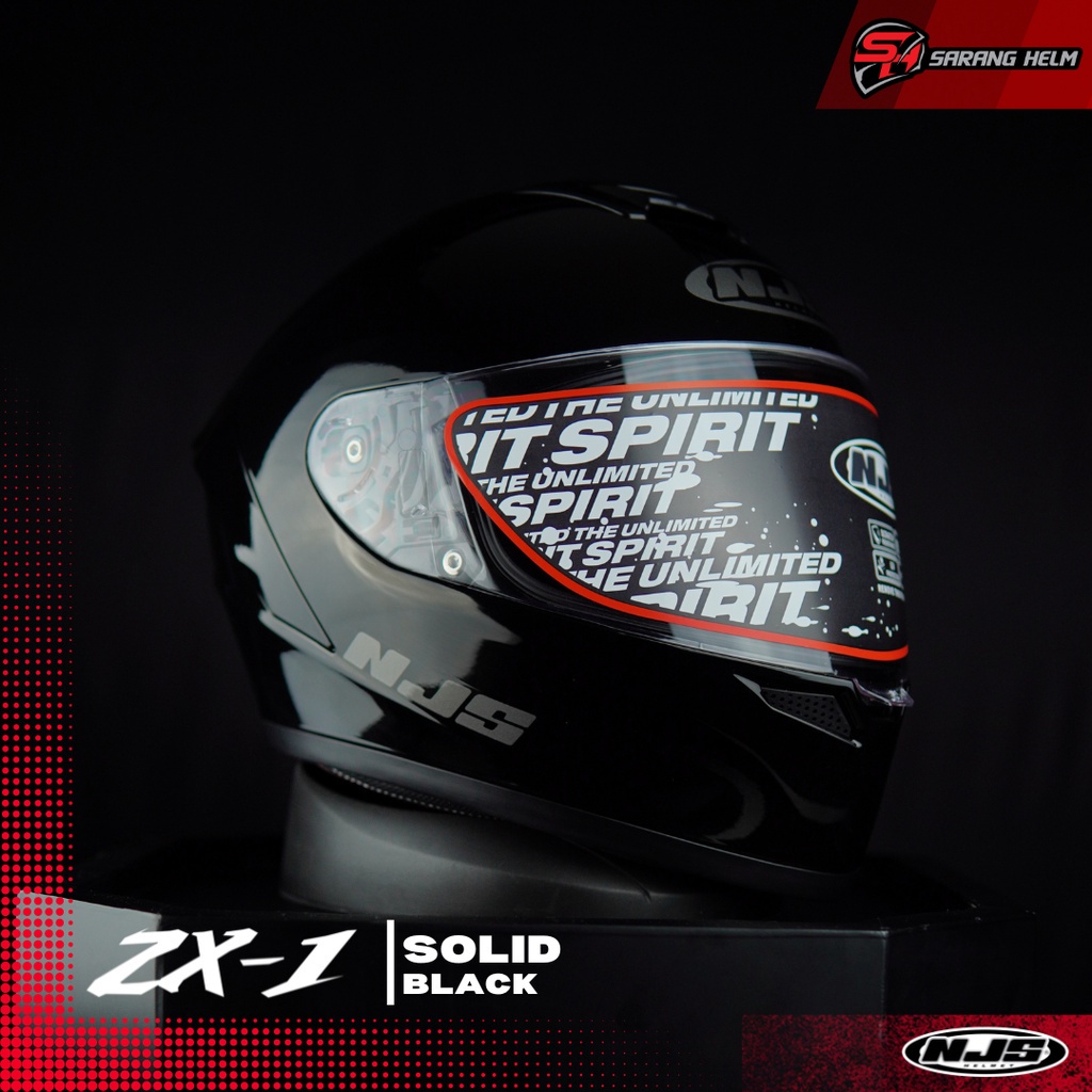 NJS ZX-1 Solid Helm Fullface