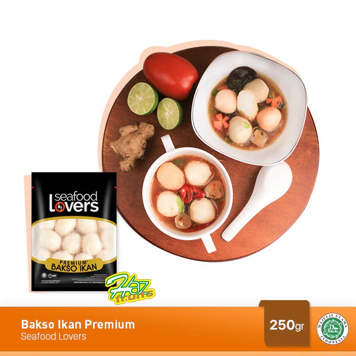 

Bakso Ikan Premium Seafood Lovers 250gr | 1Kg