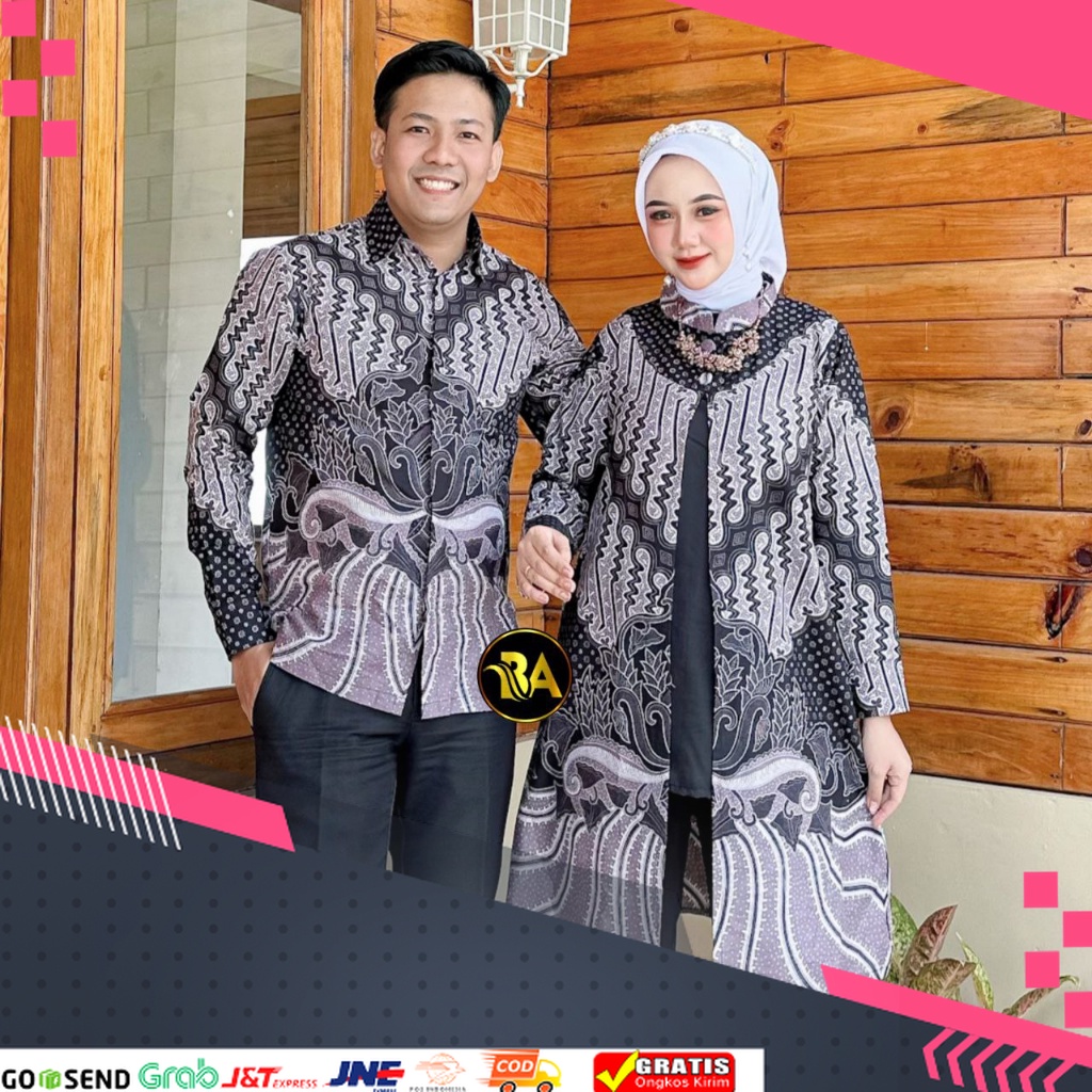 TREND BATIK MASA KINI DESAIN BARU HARGA MURAH /Tunik Batik Couple Atasan Batik Kerja Kantor Wanita M
