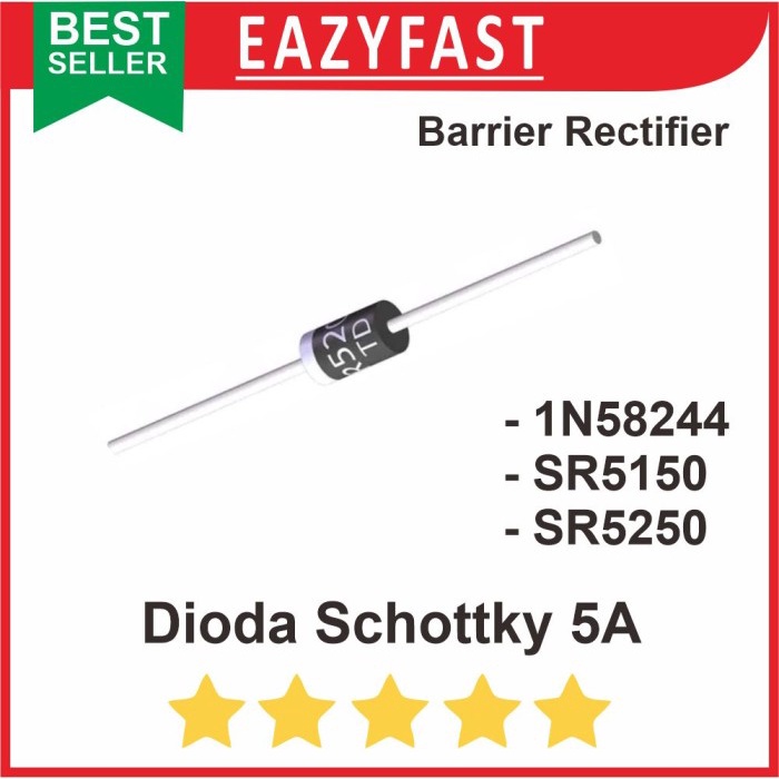 Dioda Schottky 5A 5 A 1N5824 SR5150 SR5250 Barrier Rectifier Diode D