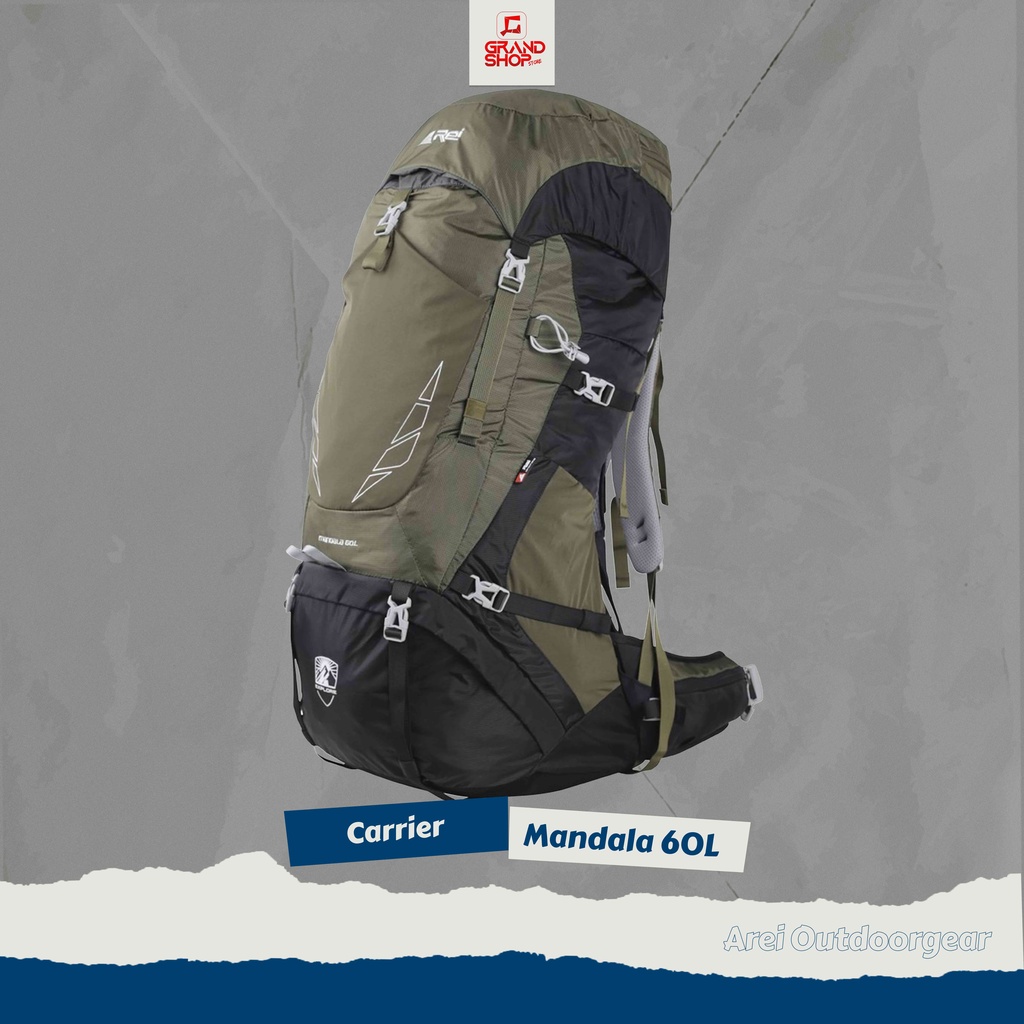 Tas Gunung / Carrier Premium Mandala 60 Liter Arei Outdoorgear