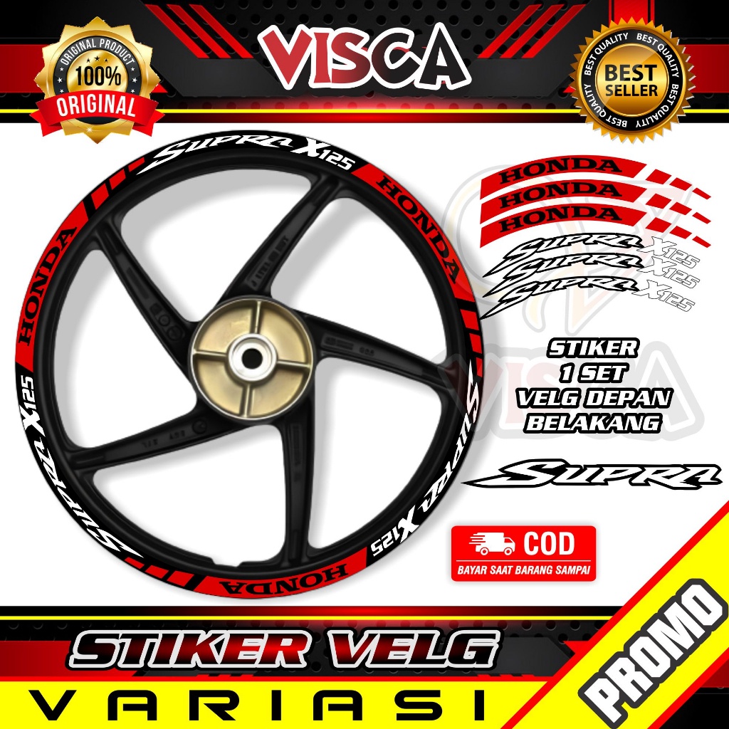 Stiker Velg List Velg Motor Stiker Velg Sticker Velg Supra X 125