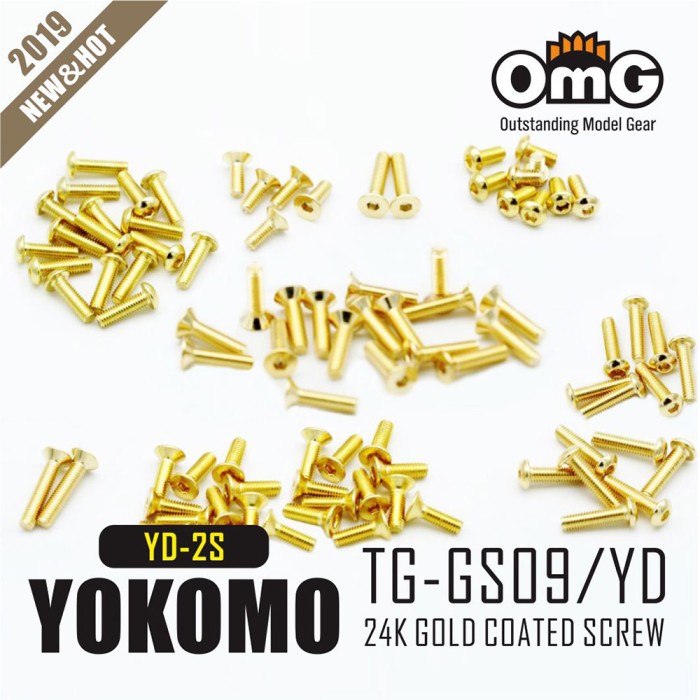 RC OMG GOLDEN SCREW KIT FOR YOKOMO YD-2S #TG-GS09/YD RC-78