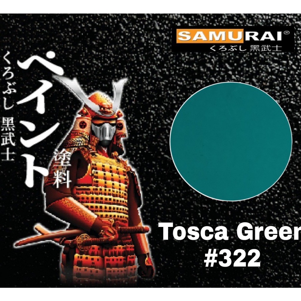 

GROSIR. Tosca Green 322 / Hijau Toska / ijo Toska / cat samurai / pilok samurai / samurai paint