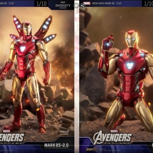 ZD Toys Marvel Avengers IRON MAN Mark 85-V.2 Action Figure MK LXXXV