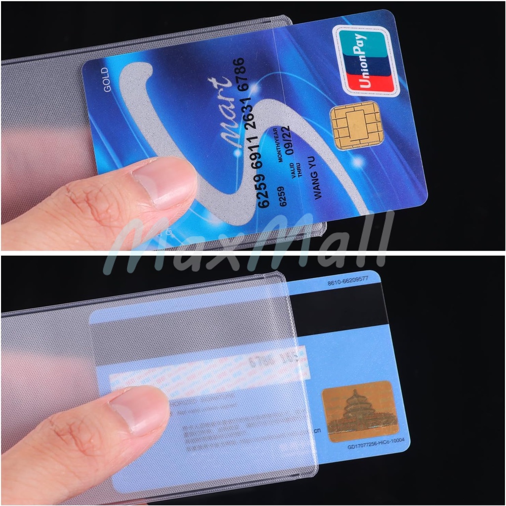 Plastik Kartu ATM SIM KTP Plastik Cover Pelindung Kartu Anti Gores ATM Credit Card Anti Gores Kartu Atm Sim Ktp