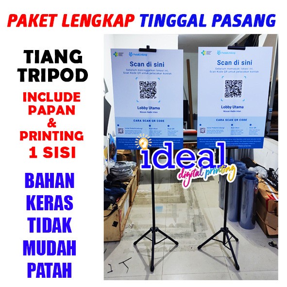 

TR BANNER / Tiang si 2 sisi / Standing banner / Stand Tr - Tiang+ 60x80cm, 1 sisi print
