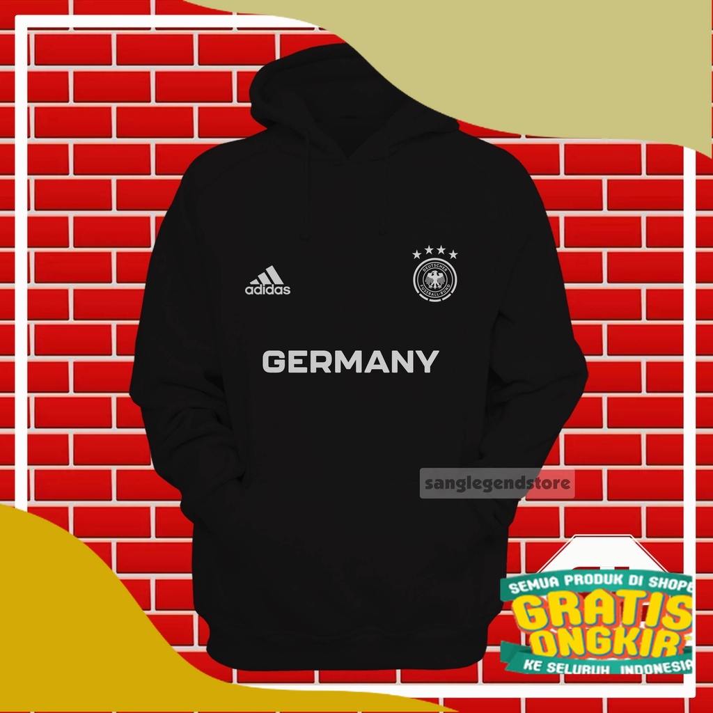 JAKET HOODIE SWEATER JUMPER BOLA PRIA NEGARA JERMAN GERMANY WORLD CUP PIALA DUNIA 001/ Bigsize
