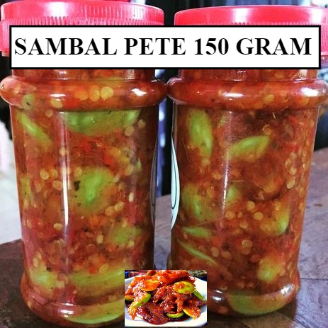 Sambal Petai Kemasan 150 Gram Sambel pedas Pete Petai Cabe Cabai bawang extra hot ulek Makanan Siap Saji