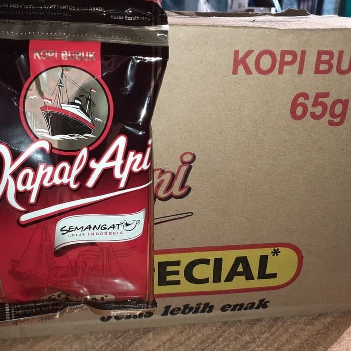 

Kopi Kapal Api 65 gr 1 Dus Isi 50 Pcs / Karton