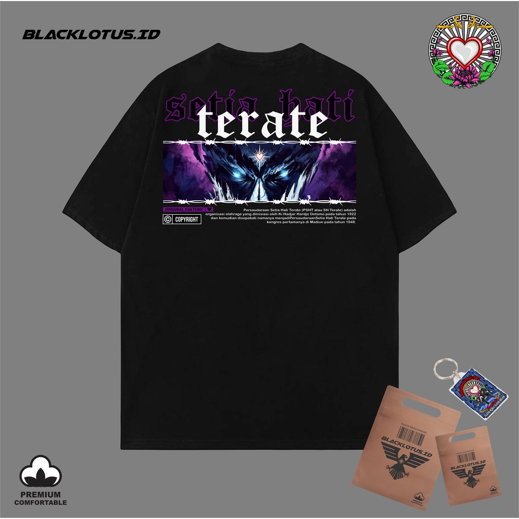 Kaos Terate PURPLEHAZE Kaos Setia Hati terate Plastisol Katun Premium Asli Kaos Raja Tega Temu Rose