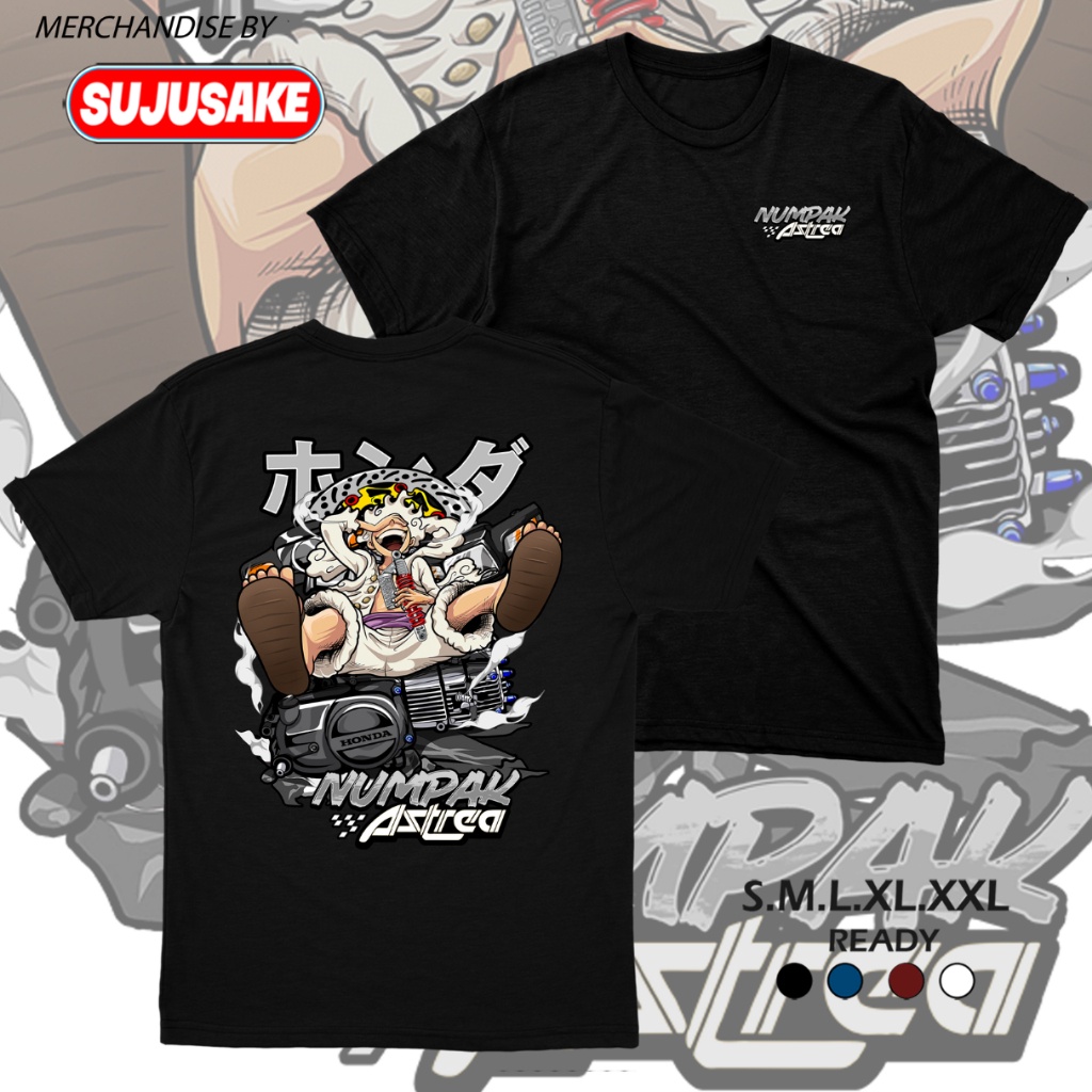 Baju Kaos Atasan Pria Wanita Numpak Motor Sunmori Astrea Honda Prima Distro Original Murah Keren Bah
