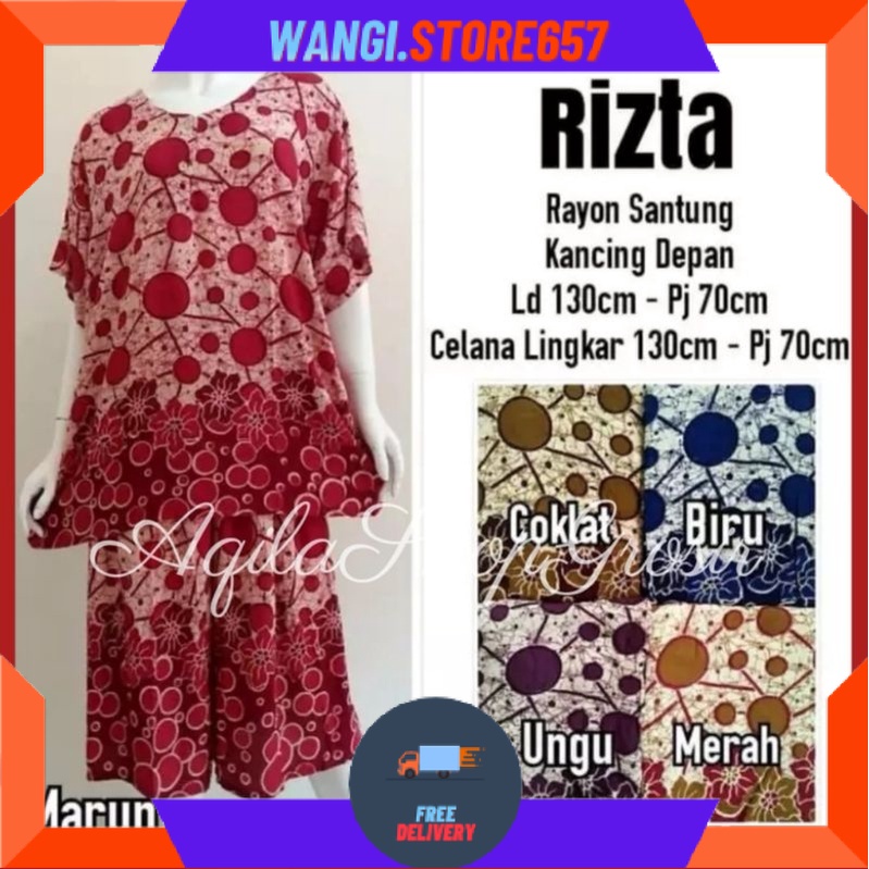 BAJU KOMBOR MAMAH MUDA OVERSIZE KEKINIAN MOTIF CANTIK / 3/4 JUMBO POLKADOT Baju tidur batik super ju
