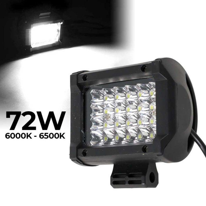 Lampu Sorot Mobil truk bus 72 Watt lampu tembak Spot LED