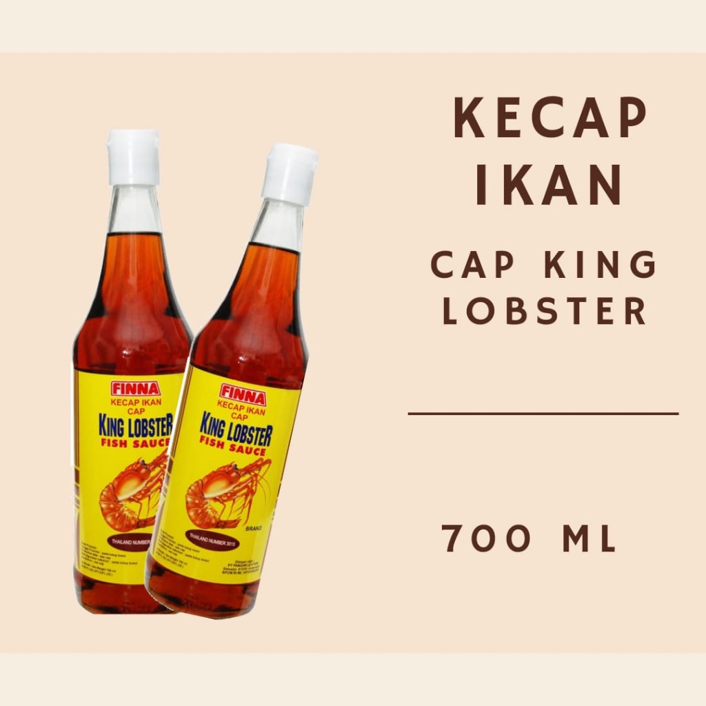 

FINNA Kecap Ikan King Lobster 700ml – Pichai Fish Sauce 700 ml