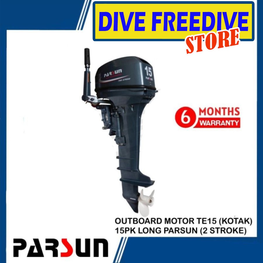 TE15BML Mesin Tempel Parsun Perahu Karet Plastik Plastic Rubber Boat Kapal Outboard Motor 15PK 15HP 
