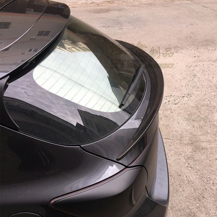 Mazda 3 Hatchback Real Carbon Fiber Car Spoiler W Laris
