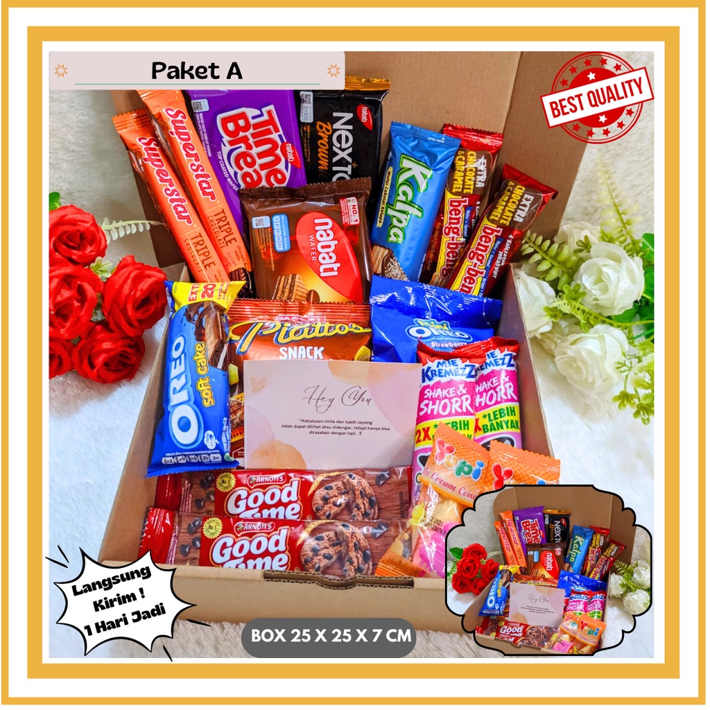 

kado pacar cewek kado ulang tahun pacar hampers snack box anniversary gift box wisuda