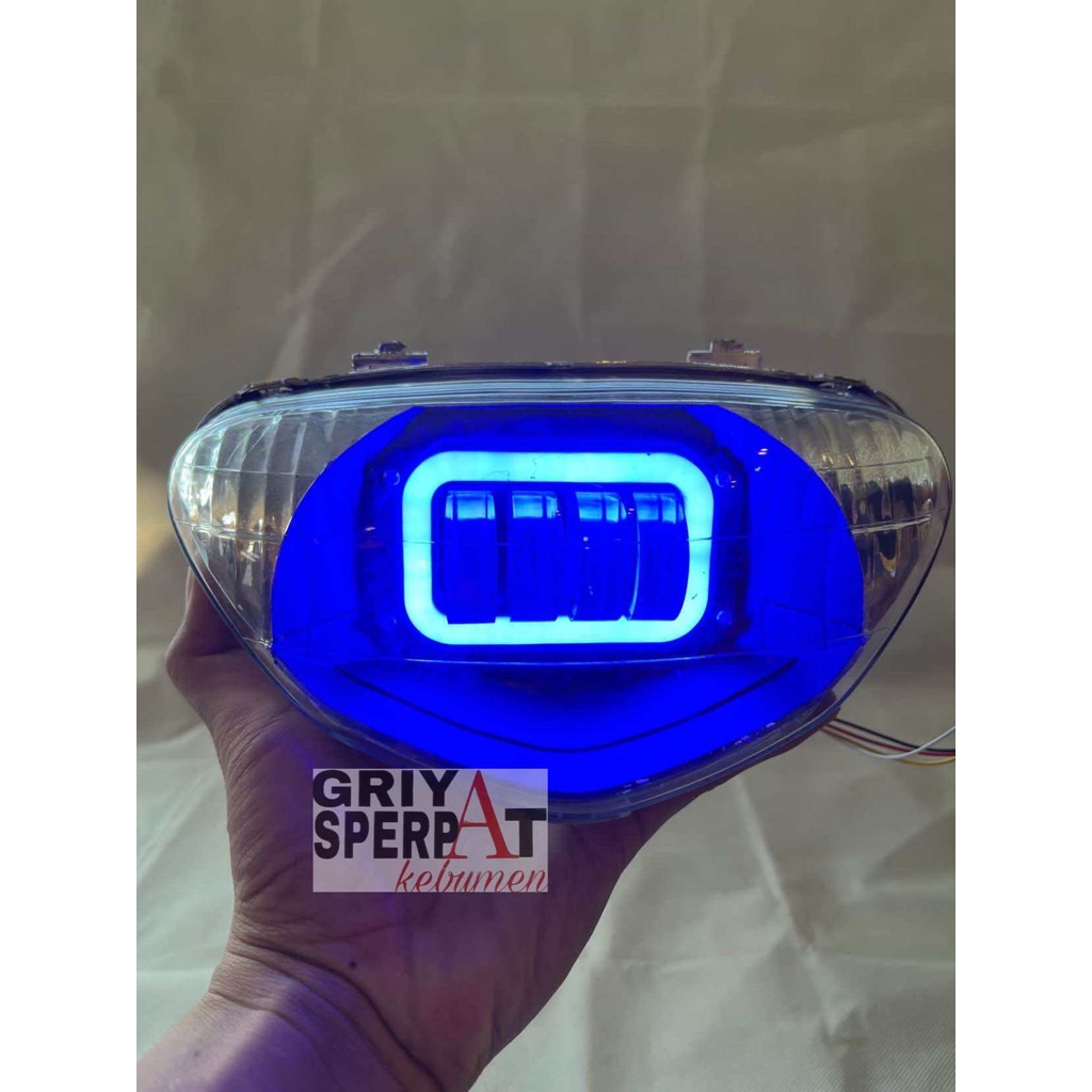 LAMPU DEPAN MIO LAMA MIO SPORTY  LED 4 LENSA