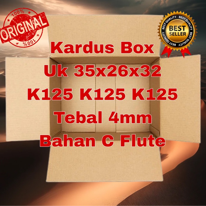 

Kardus Karton Box 35x26x32 Tebal 4mm