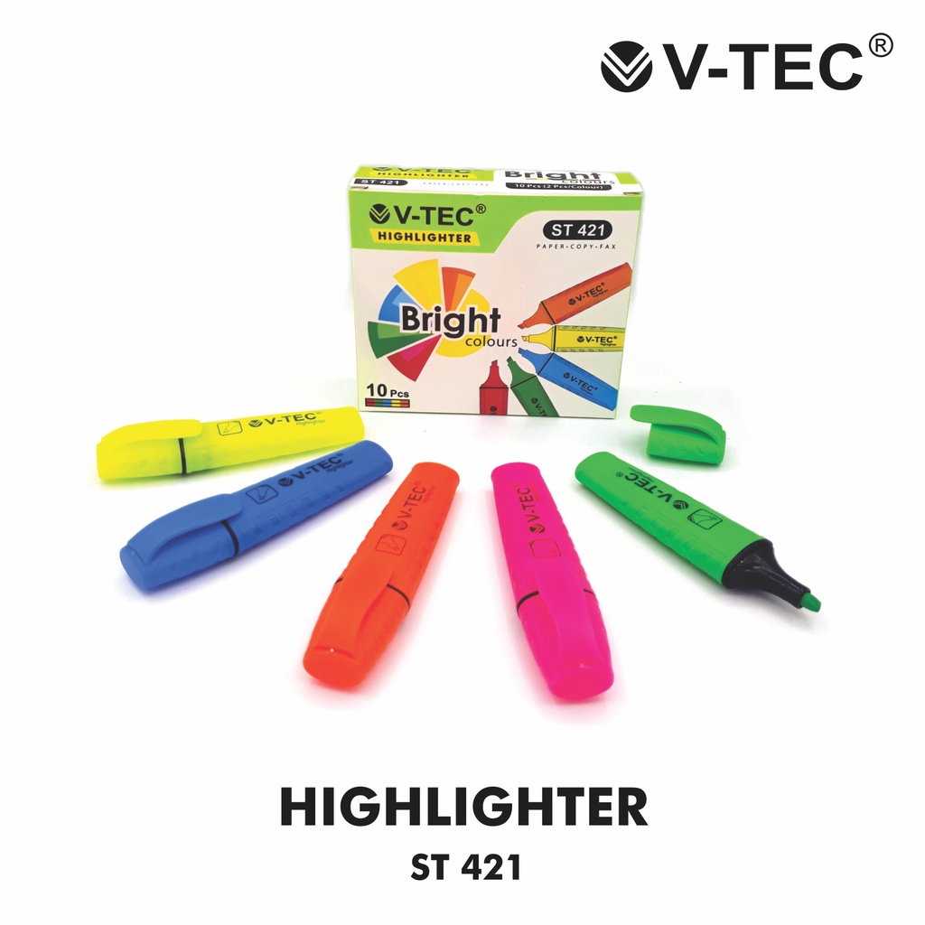 

V-tec Highlighter ST-421 II V-tec Penanda Warna Highlighter ST-421