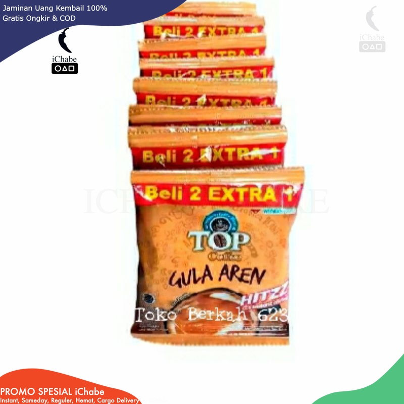 

[BISA COD] DS Top Kopi SUSU GULA AREN Coffee Instant 3 in 1 Top Coffee Gula Aren 22 gr Promo Murah (1 renceng isi 15 sachet)