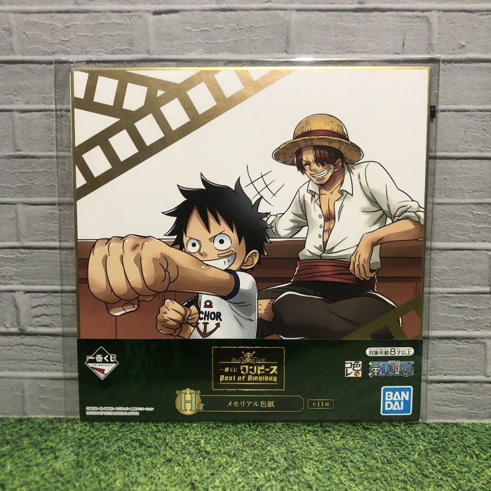 Official one piece original shikishi luffy and shanks