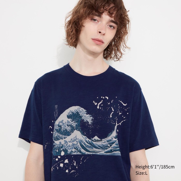 UNIQLO UT Hokusai Lengan Pendek 456433 Uniseks