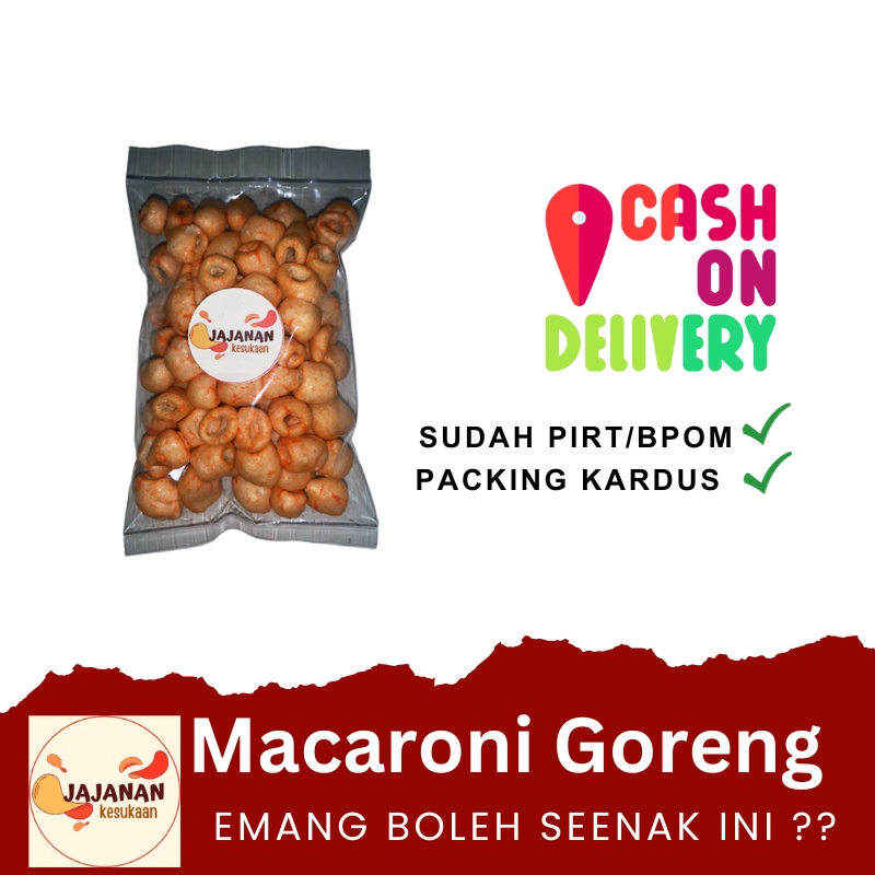 

Jajanan Kesukaan - Makanan Ringan Macaroni Makaroni Goreng Rasa Pedas Manis Cemilan Camilan Snack Snacks Murah READY STOCK sudah BPOM/PIRT